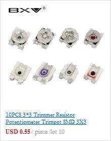 RM065 Trimmer Potentiometer Variable Resistors 500R 1K 5K 10K 20K 50K 100K 200K 500K 1M RM-065 Adjustable Resistor