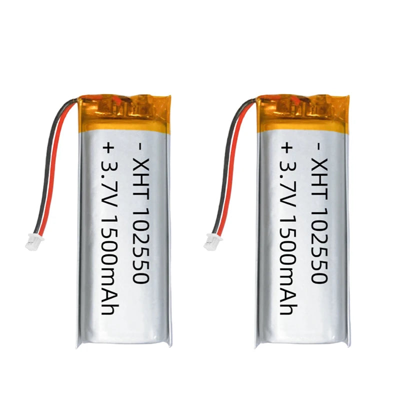 3.7V 102550 Lithium Battery Li Po Battery 1500mAh Lipo Rechargeable Li Polymer Batteries for Bluetooth Speaker Headphones