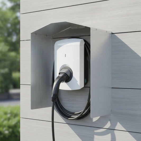 EV Charger Cover with Installation Kit Resistant Charging Station Cover Weather Guard Rustproof Defensive Hood Rust-Proof