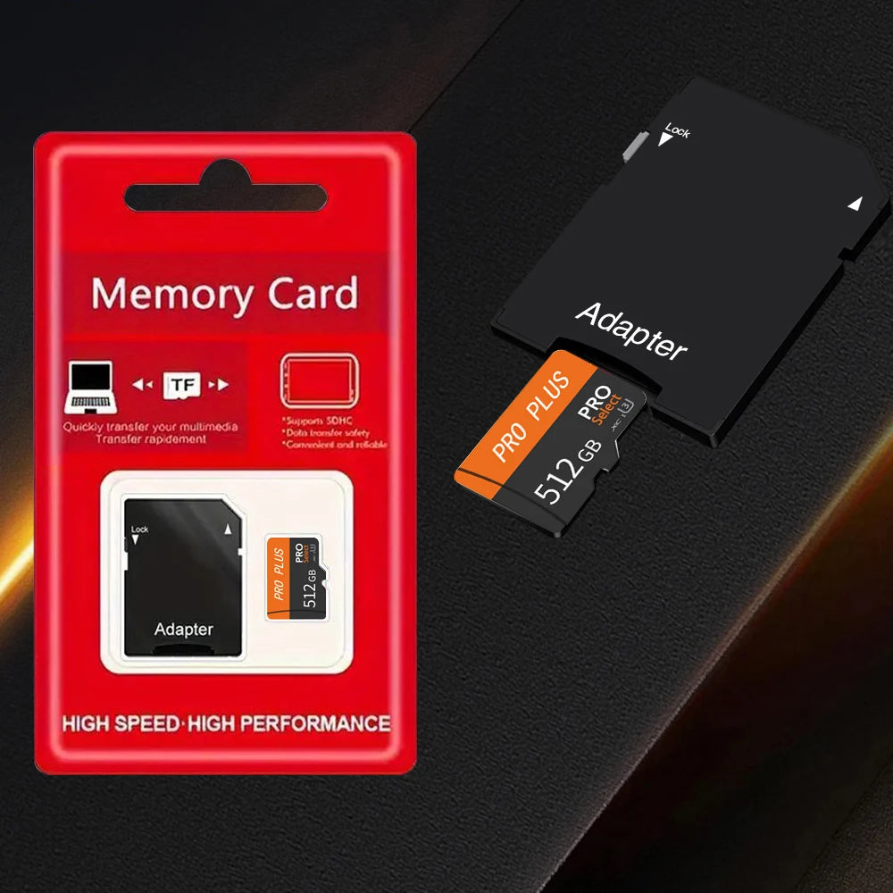 Reading Speed Micro SD TF Memory Card 256GB to 128GB 1TB 2TB for Monitoring - Specific Use Memory Storage for Digital Devices