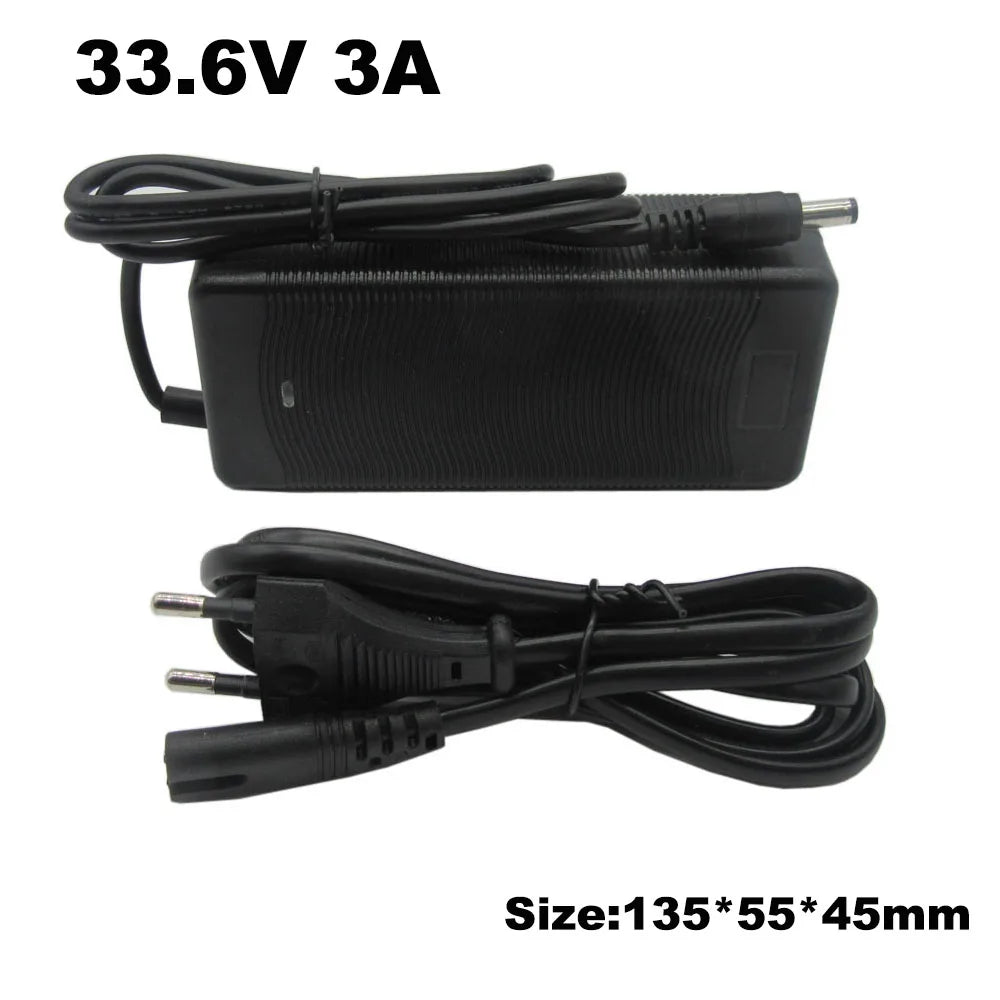 33.6V 5A 3A Lithium Battery Charger 28.8V 5A 29.6V 8S Li Ion 20AH 30AH Batterie Fast Charger DC Connector With Fan