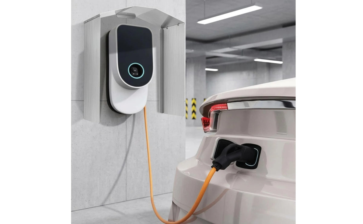 EV Charger Cover with Installation Kit Resistant Charging Station Cover Weather Guard Rustproof Defensive Hood Rust-Proof