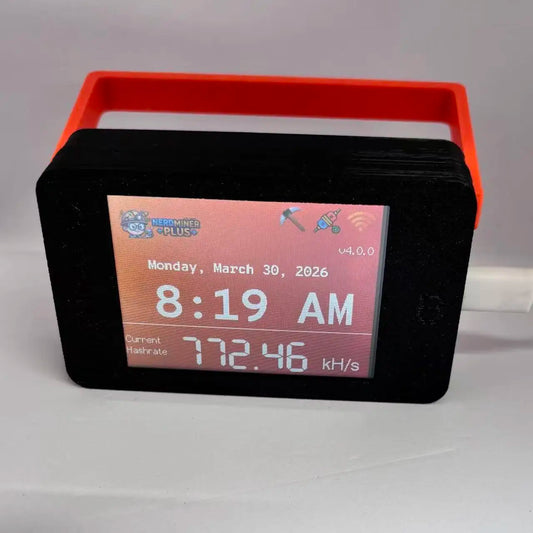 NMMINER NerdMiner Plus V4.0.0 ESP32 Development Board, 700+ KH/s Bitcoin Solo Miner, 2.8-Inch Touch Display