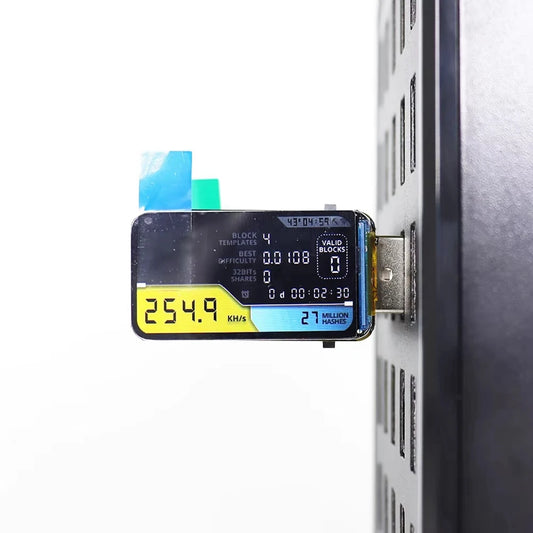 For Nerdminer USB Bitcoin Miner 250KH/S BTC Solo Mining Machine With Smart LCD Display Mini BTC Lottery DIY Crypto Miner