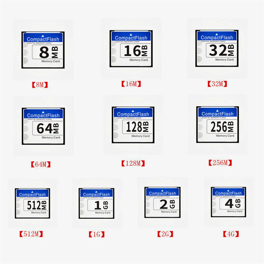 High Quality CF Card 8MB 16MB 32MB 64MB 128MB 256MB 512MB 1GB 2GB 4GB 8GB 16GB 32GB 64GB Industrial Compact Flash Card