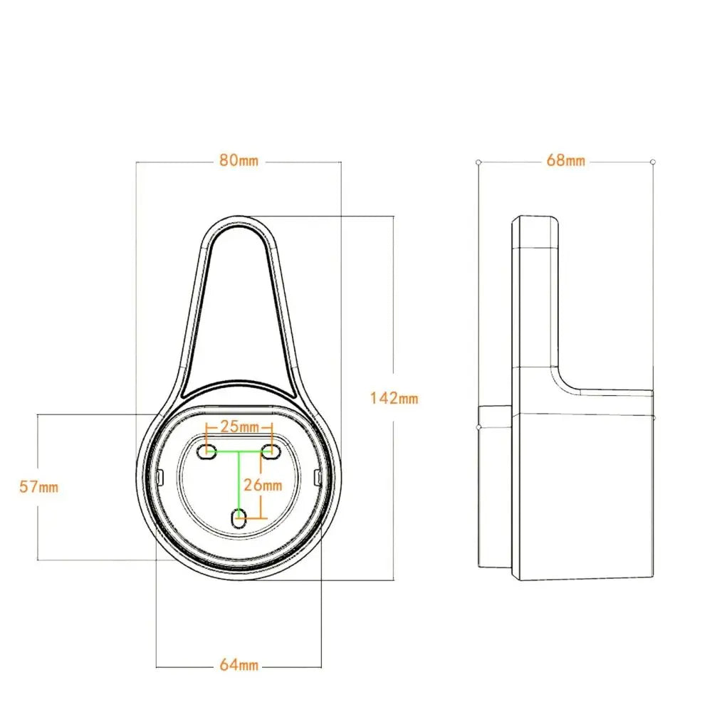 EV Charger Plug Holder Wall Mount Bracket Electric Car Charging Cable Plug Stand Extra Protection Wall Mounted Hanging Hook