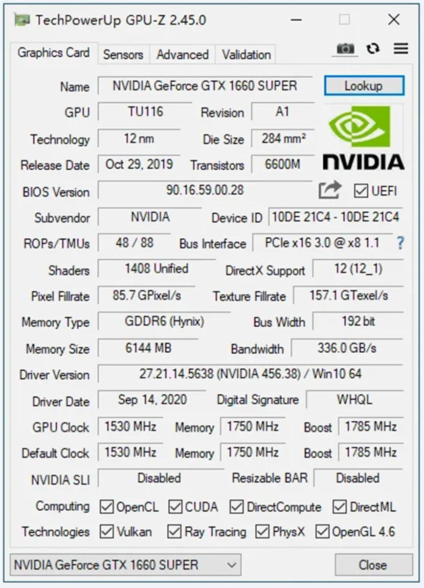 PCWINMAX New GeForce GTX 1660 Super 6GB Graphics Cards GDRR6 192Bit PCIE 3.0X16 Computer Gaming Gpu 1660S Video Card