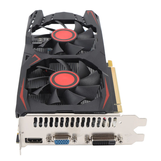 Gaming Video Card Double Fan Graphics Card HD Multimedia Interface 6GB GDDR5 192BIT DVI VGA Interface Low Noise for Work