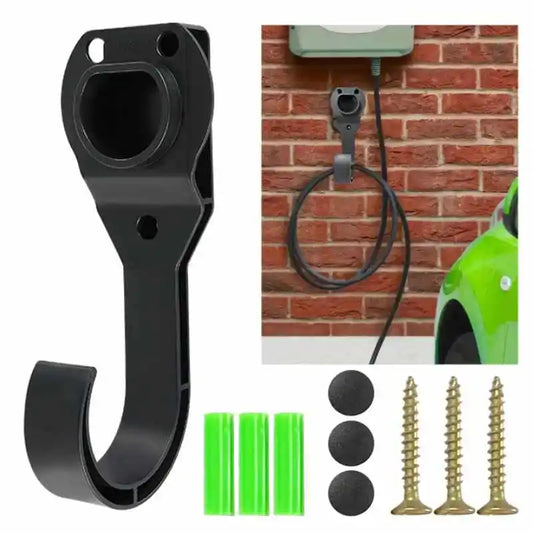 EV Charger Holder Set Electric Car Charger Cable Holder Charging Box Holder Wall-Mount Electric Vehicle Accessories