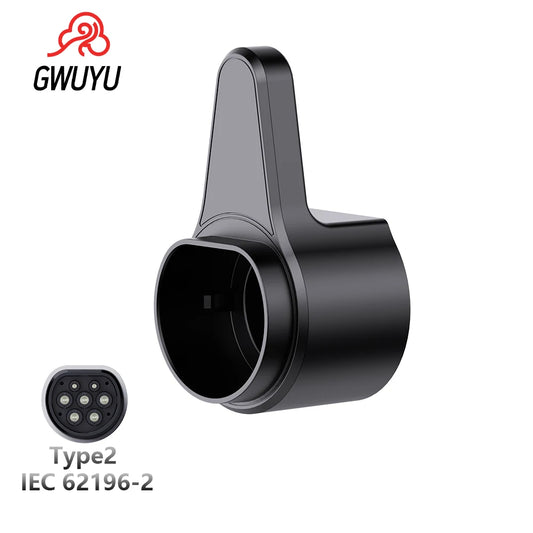 GWUYU EV Charger Plug Holder for Electric Vehicle Type2 Charging Cable Organizer Plug Stand Extra Protection Wallmounted