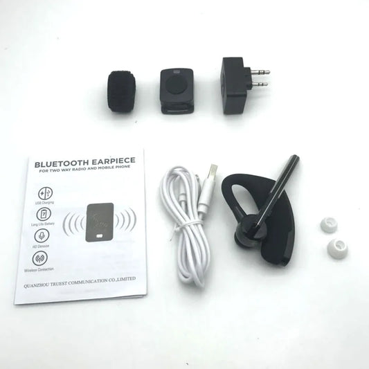 Moto Bike Handsfree Bluetooth PTT Earpiece Wireless Headphone Headset For BaoFeng UV-82 UV-5R 888S Kenwood TK240 TK3160 Radio