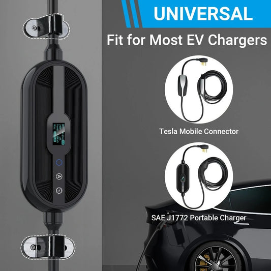 EV Charger Fixing Clamp Bracket Home Cable Clips for Household Charging Station Wall Mount EV Charger Holder Bracket 2 Pack
