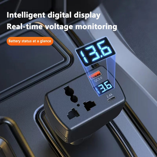 2025 Inverter 150W DC 12V To DC 220V Auto Power Inverter Car Voltage Converter Adapter Adaptor With USB Car Charger