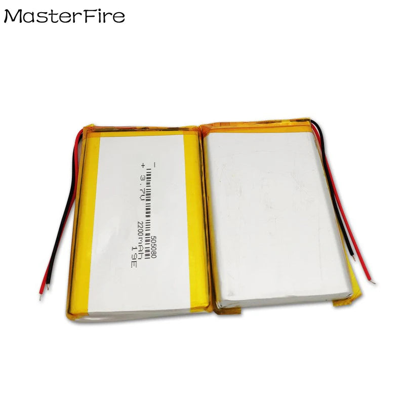 3.7V 2200mah Rechargeable Lithium Polymer Battery 505080 for Power Bank Mobile Phone Laptop Camera E-book Tablet PC Batteries