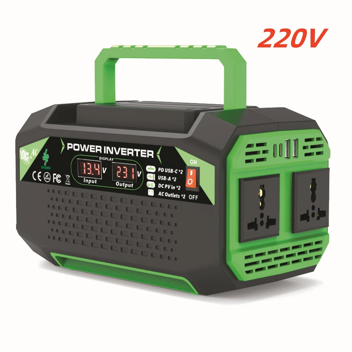 500W Inverter 12V 220V Modified Sine Wave Inverter High Power USB Socket Auto Inversor Converter Solar Car Inverter