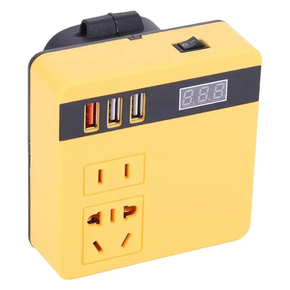 Multi Function Lithium Battery Inverter D C 18-21V To AC 220V Outdoor Work Inverter with Intelligent Fast Charging