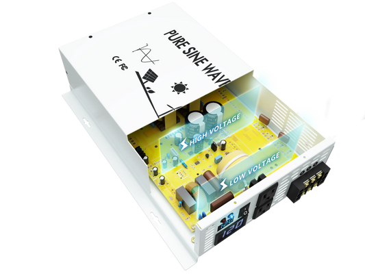 2500W Inverter Pure Sine Wave Solar Full Power Generator Battery Transformer Converter 12V/24V/36V/48V DC to 120V/230V/240V AC