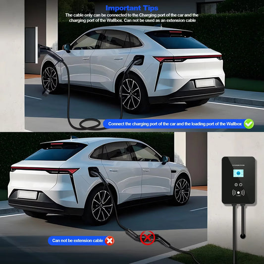EV Charging Cable Type2 to GB/T EV Cable 3.6/7.2/11KW 1P/3P for GBT EV Car Charging On Type 2 Public Socket EVSE Charger Station
