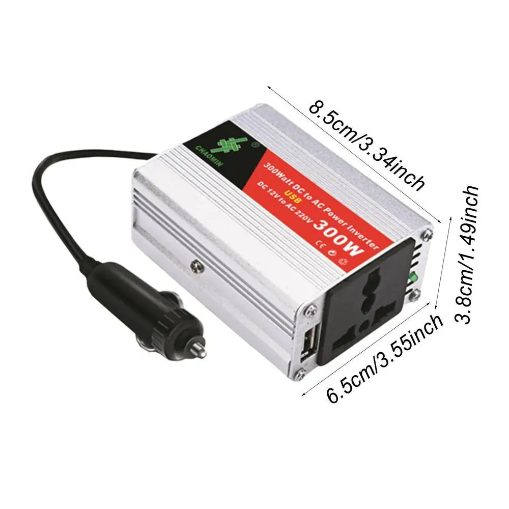 300W Car Inverters 12v 220v Pure Sinus 12V To AC220V Universal Socket Solar Inverter LED Light Display Car Inverters 50Hz