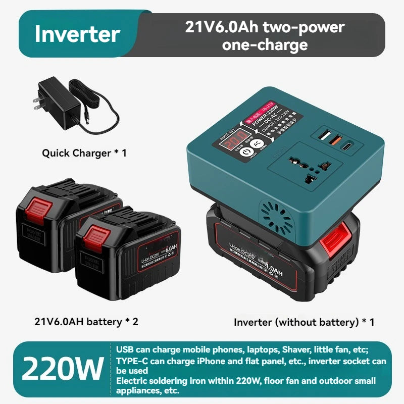 Small Power Conversion Inverter Lithium Battery Inverter Outdoor Working Inverter With Overheat Protection