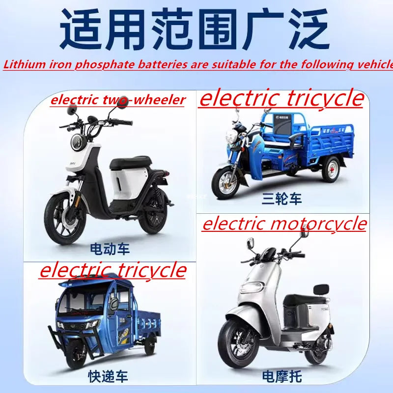 72V150Ah Lithium Battery 45Ah 55Ah 35Ah 80Ah 100Ah 120Ah 180Ah 200Ah Lifepo4 for 7KW 14KW Scooter Motorcycle Tricycle Hybrids