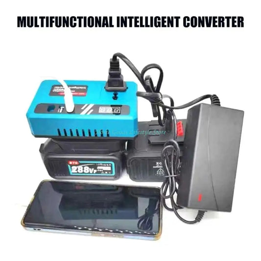E74E 21V To 220V Converter Intelligent Inverter Electric Tool Power inverters Power Conversion Power Tool Accessories