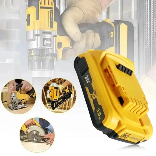 100% for DeWalt 18V 20V Max Lithium Batteries 20V 3Ah DCB203 Li ion Battery ReplacementDCB206 DCB205 DCB204 DCB200Power Tools