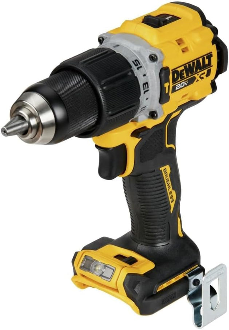 DEWALT 20V MAX Hammer Drill, 1/2", Cordless and Brushless, Compact with 2-Speed Setting, Bare Tool Only (DCD805B), Special Feature Variable Speed