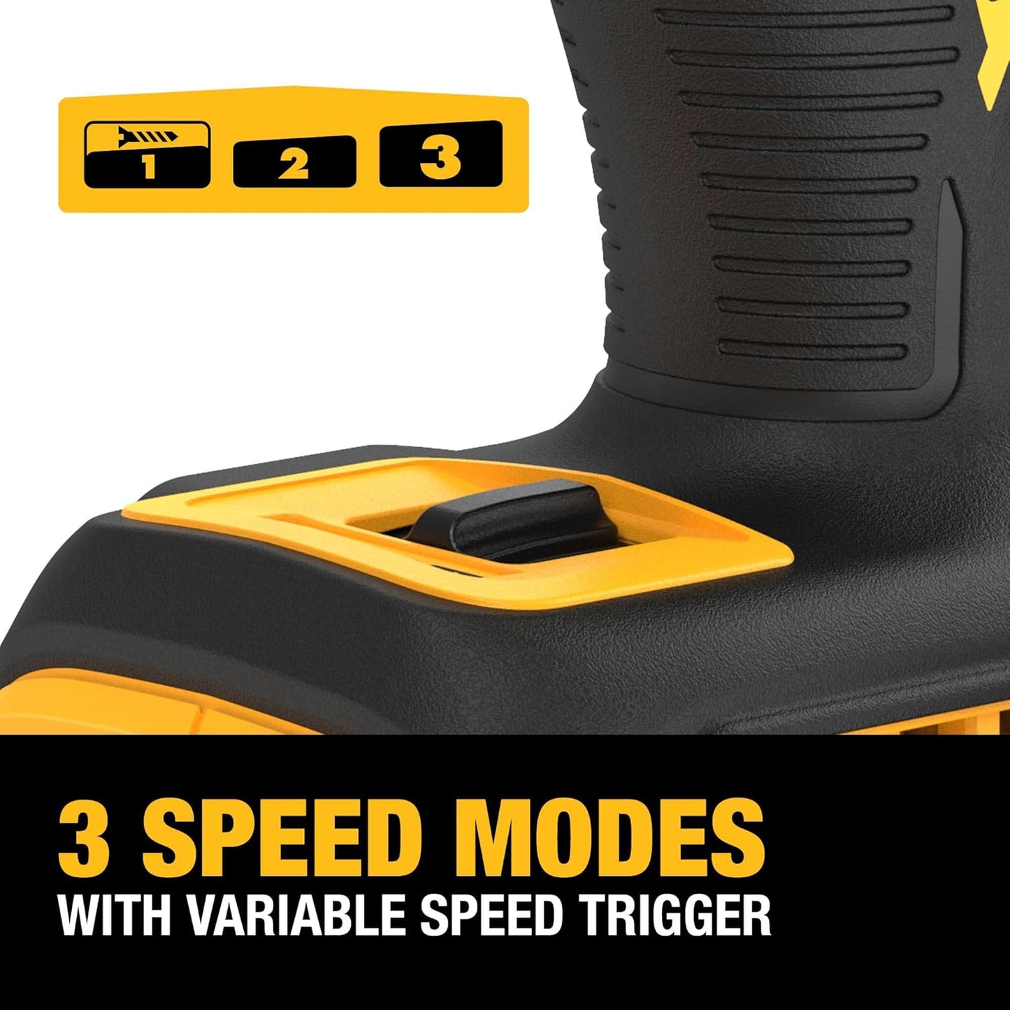 DEWALT 20V MAX XR Impact Driver, 1/4 Inch High Torque Brushless 3 Speed Premium Cordless with LED Light, Extended Runtime, Tool Only (DCF845B)