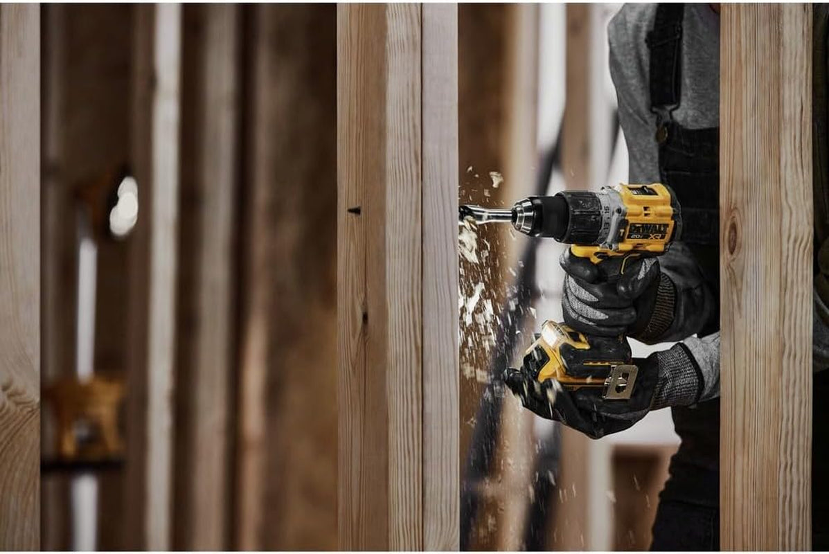 DEWALT 20V MAX Hammer Drill, 1/2", Cordless and Brushless, Compact with 2-Speed Setting, Bare Tool Only (DCD805B), Special Feature Variable Speed