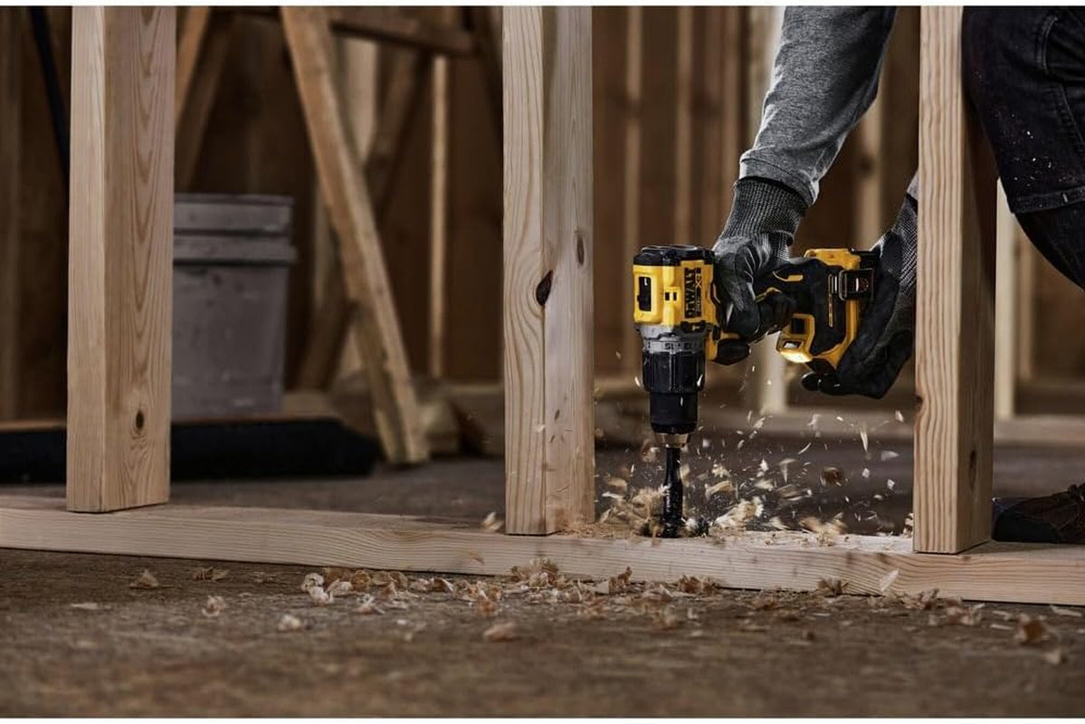 DEWALT 20V MAX Hammer Drill, 1/2", Cordless and Brushless, Compact with 2-Speed Setting, Bare Tool Only (DCD805B), Special Feature Variable Speed