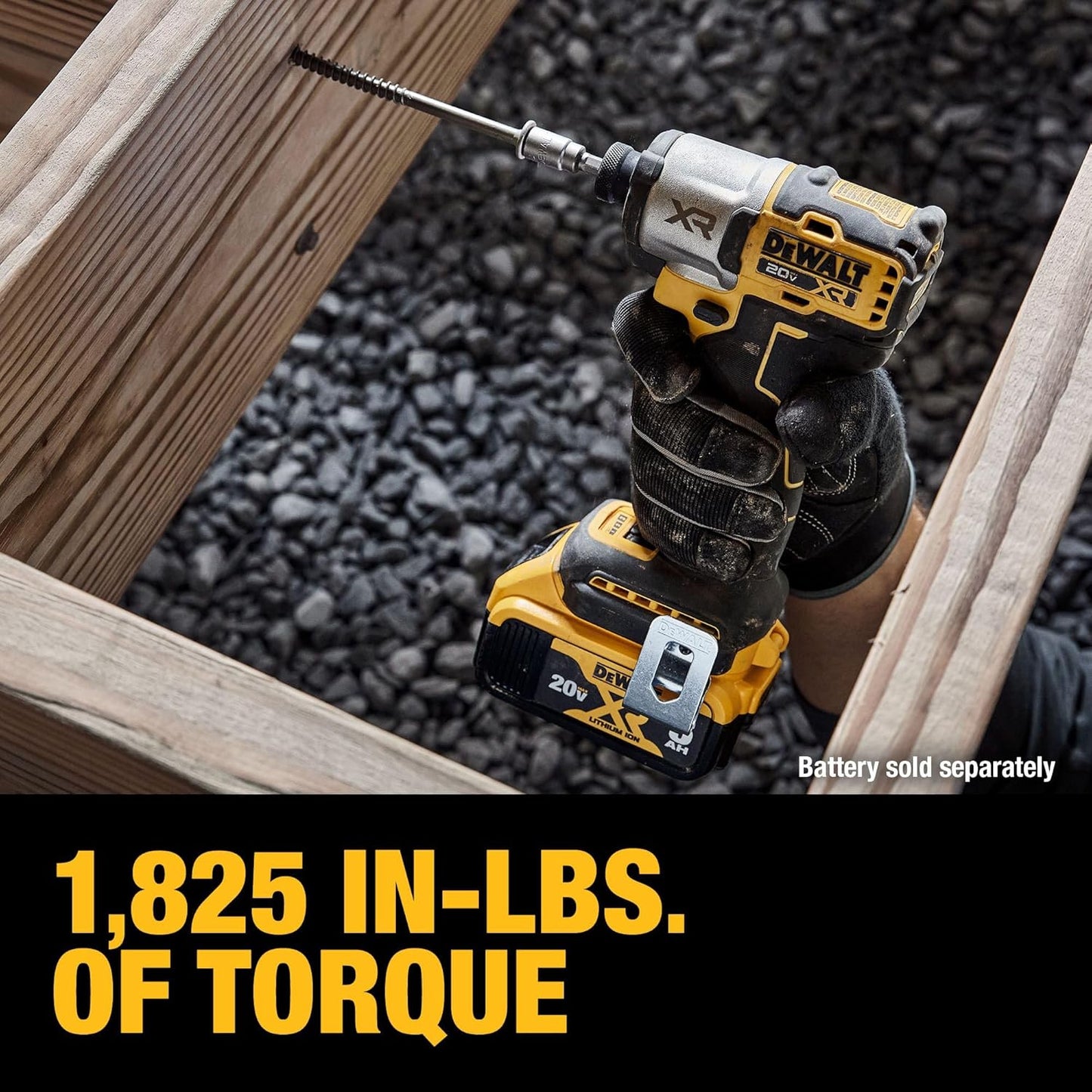 DEWALT 20V MAX XR Impact Driver, 1/4 Inch High Torque Brushless 3 Speed Premium Cordless with LED Light, Extended Runtime, Tool Only (DCF845B)