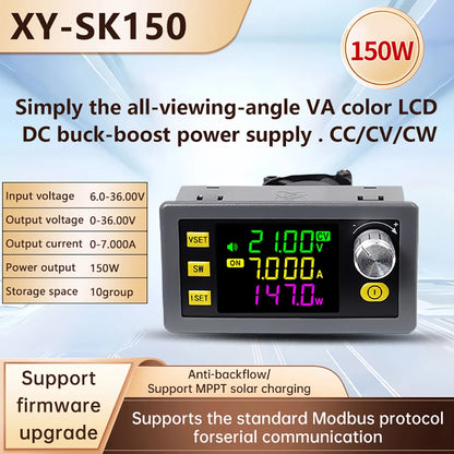 60/120/150W Buck Boost Converter Adjustable Regulated Power Supply Input Constant Voltage Constant Current Solar Charging Module
