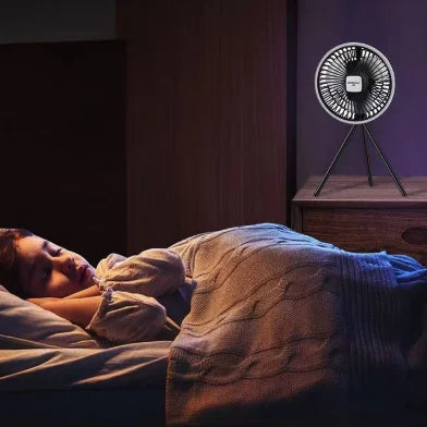 1200mAh Camping Fan Rechargeable Desktop Portable Circulator Wireless Ceiling Electric Fan with Power Bank Lighting chandelier