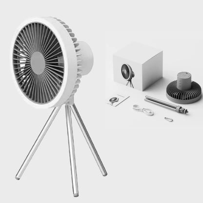 1200mAh Camping Fan Rechargeable Desktop Portable Circulator Wireless Ceiling Electric Fan with Power Bank Lighting chandelier