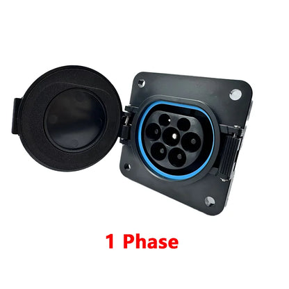 Erobot Electric Vehicle Cars Charging Evse Type 2 EV Inlet Sockets 16A-32A 1P 3 Phase For IEC 62196-2 EV Charger Adaptor Plug