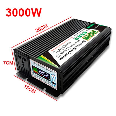 Pure Sine Wave Inverter 12v 220v 48v 110v 2000W 3000W 4000W 5000W Inversor Voltage Transformer Power Converter Solar Inverter