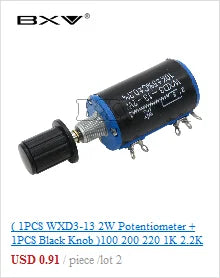 RM065 Trimmer Potentiometer Variable Resistors 500R 1K 5K 10K 20K 50K 100K 200K 500K 1M RM-065 Adjustable Resistor