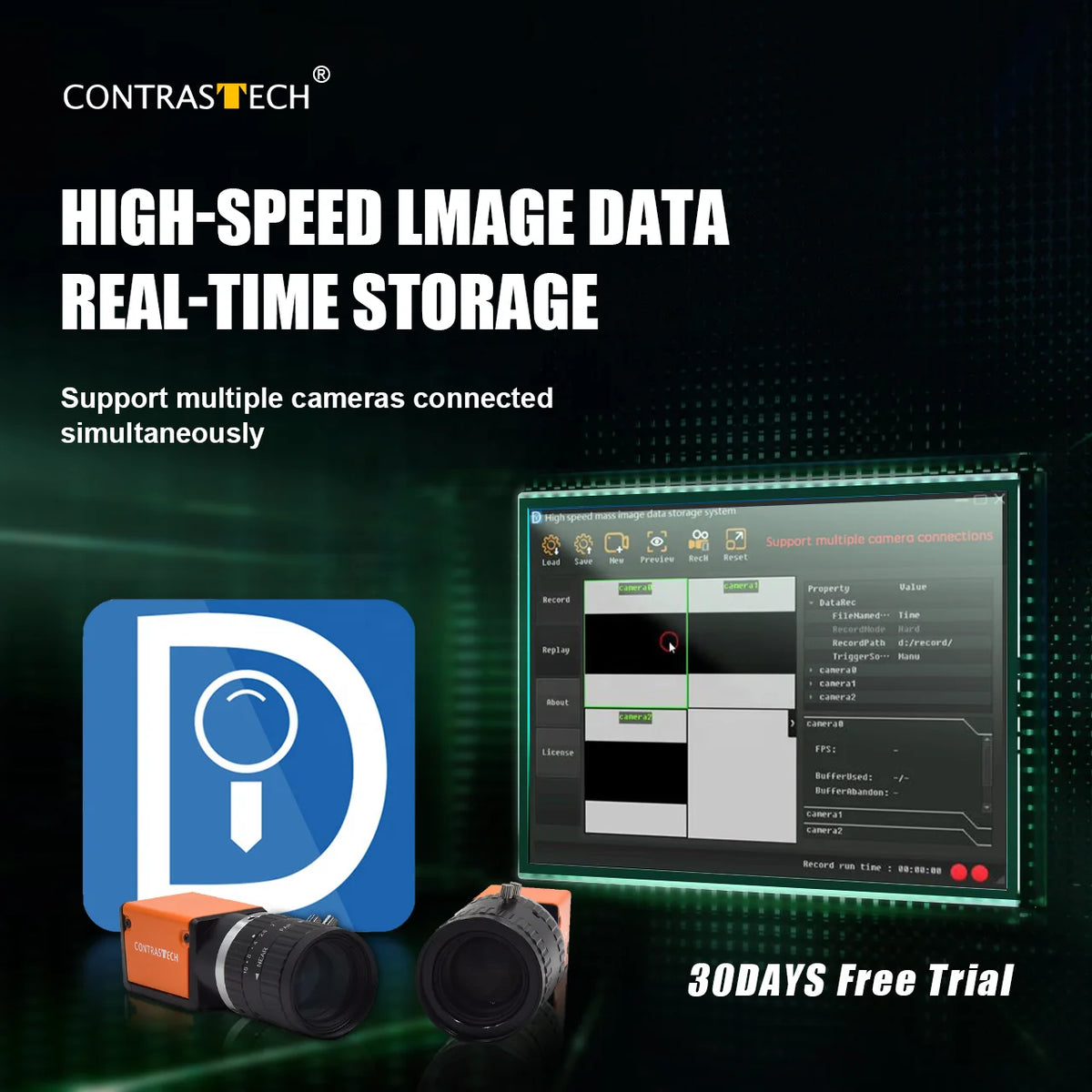 Special Offer 30-Day Trial HSS3000 High-Speed Data Real-Time Storage Software for Sport Motion Analysis Linux Low Cost