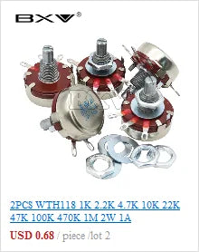 RM065 Trimmer Potentiometer Variable Resistors 500R 1K 5K 10K 20K 50K 100K 200K 500K 1M RM-065 Adjustable Resistor