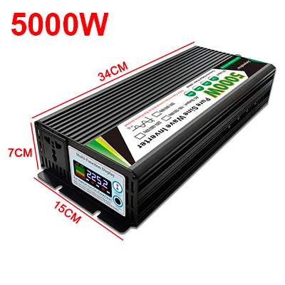 Pure Sine Wave Inverter 12v 220v 48v 110v 2000W 3000W 4000W 5000W Inversor Voltage Transformer Power Converter Solar Inverter