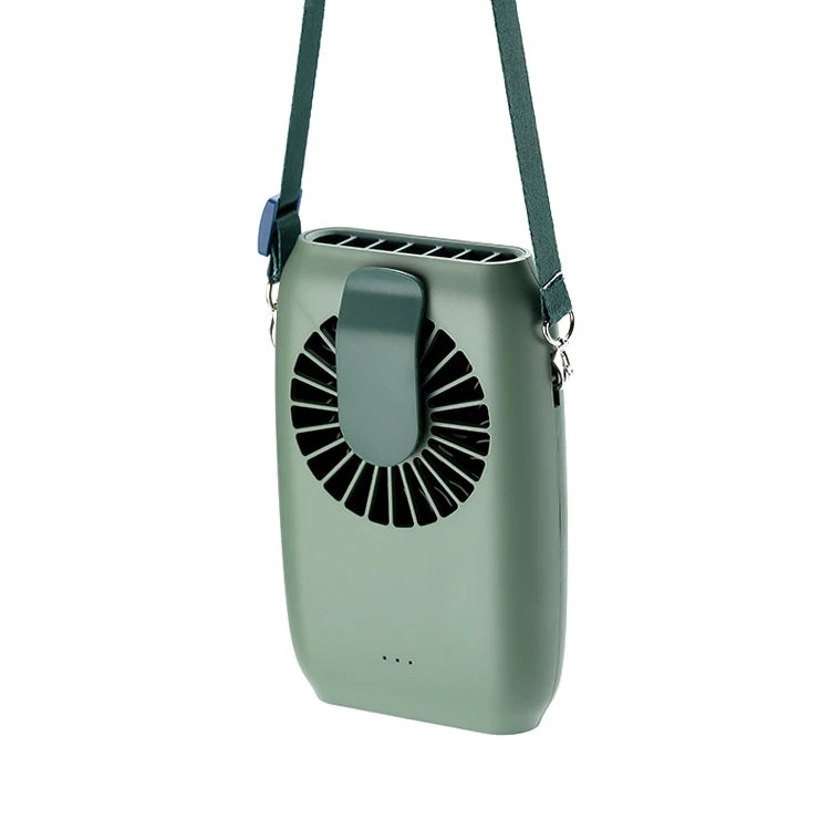 DC5V rechargeable mini fan neck hanging fan waist fan neck fan cooler usb fan mini fan 2000mAh battery