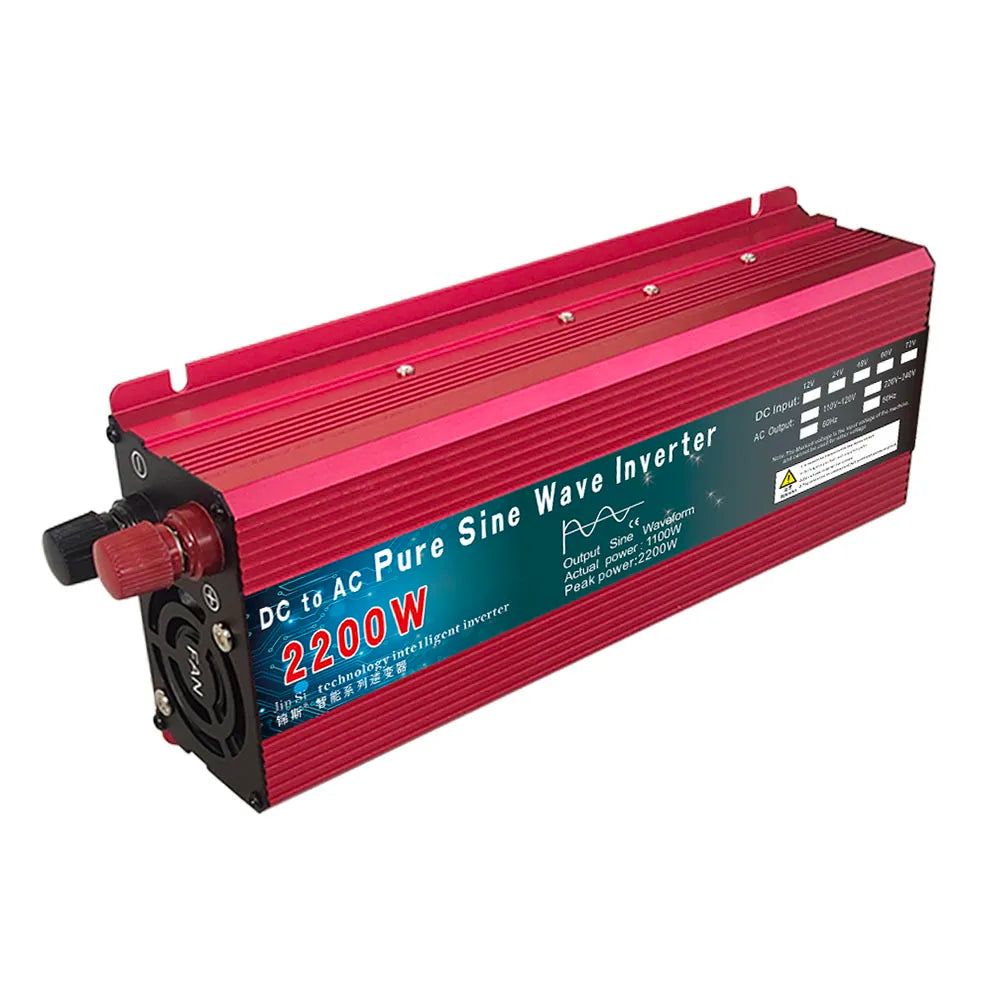 Inverter 12V 220V 1000W 2000W 3000W DC 24V 48V 60V To AC 220V Pure Sine Wave Voltage Converter Power Car Micro Inverter DIY