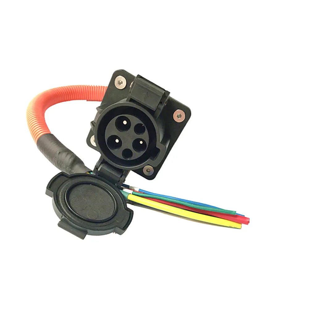 EV Electric Vehicle Car Portable EV Charger stock 50A J1772 AC inlet socket connector with 1m UL TUV cable single phase Level 2