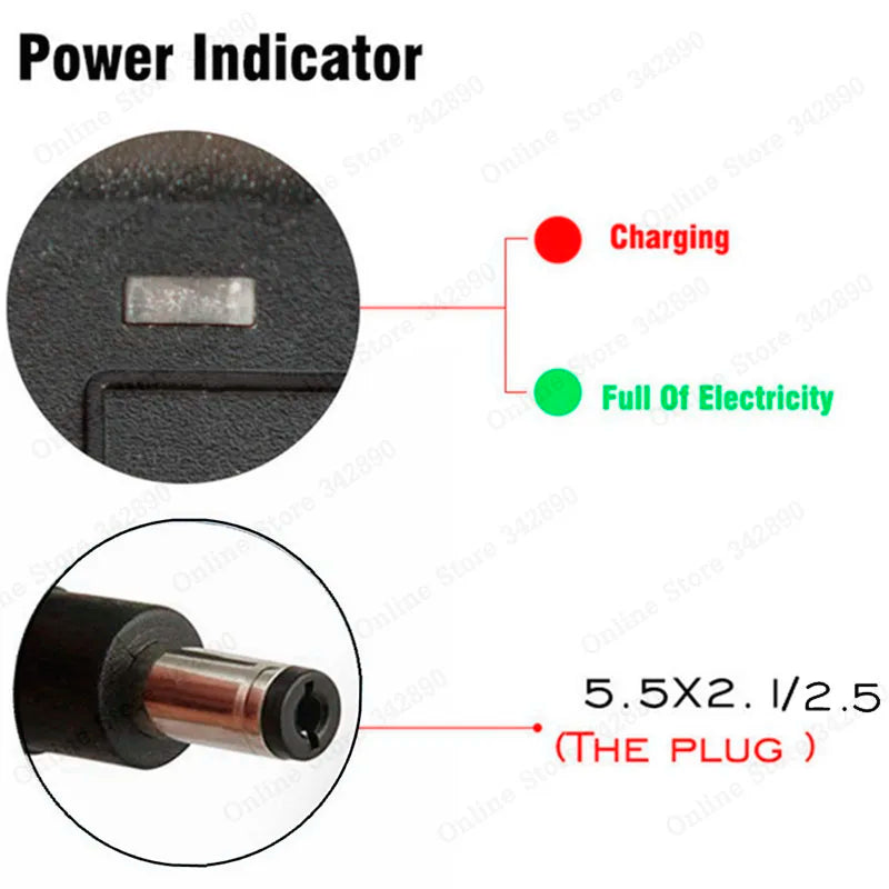 14.4V 14.8V 5A DC 16.8V 3S Lithium Battery Charger for 14500 14650 17490 18500 18650 26500 Polymer Lithium Battery Pack