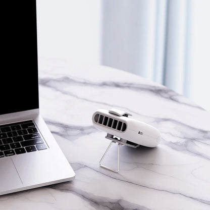 DC5V rechargeable mini fan neck hanging fan waist fan neck fan cooler usb fan mini fan 2000mAh battery