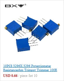 RM065 Trimmer Potentiometer Variable Resistors 500R 1K 5K 10K 20K 50K 100K 200K 500K 1M RM-065 Adjustable Resistor