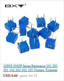 RM065 Trimmer Potentiometer Variable Resistors 500R 1K 5K 10K 20K 50K 100K 200K 500K 1M RM-065 Adjustable Resistor