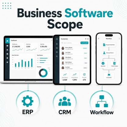Custom AI Software Development for Business Management ERP CRM with MAC Support Internet Version Stock Available