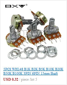 RM065 Trimmer Potentiometer Variable Resistors 500R 1K 5K 10K 20K 50K 100K 200K 500K 1M RM-065 Adjustable Resistor